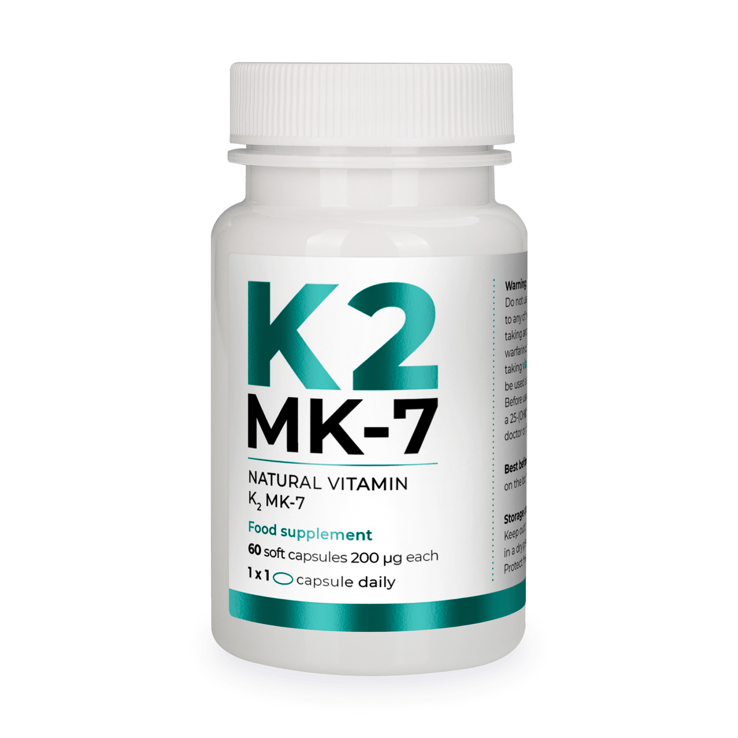 Natural Vitamin K2 MK-7 200 mcg