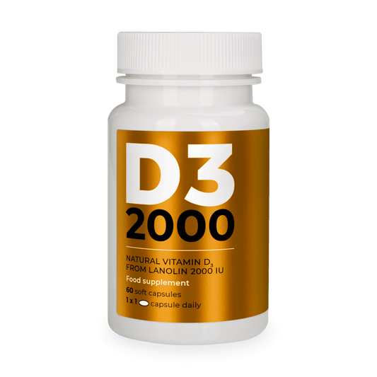 Natural vitamin D3 from lanolin 2000 IU Visanto
