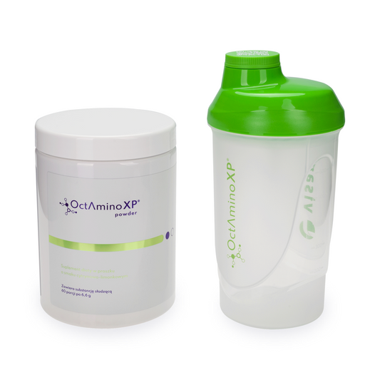 OctAminoXP® lemon-lime flavour powder + Shaker