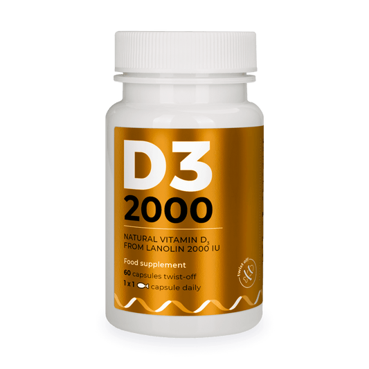 Natural vitamin D3 from lanolin 2000 IU - Twist-OFF