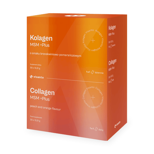 COLLAGEN MSM +PLUS peach and orange